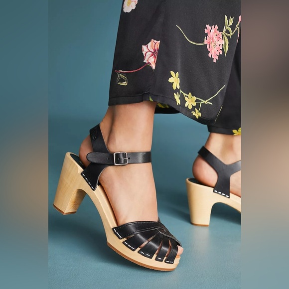 Swedish Hasbeens Shoes - Sweedish Hasbeens Mirja Clog Sandals Size 38 Bohemian Vacation Resortwear